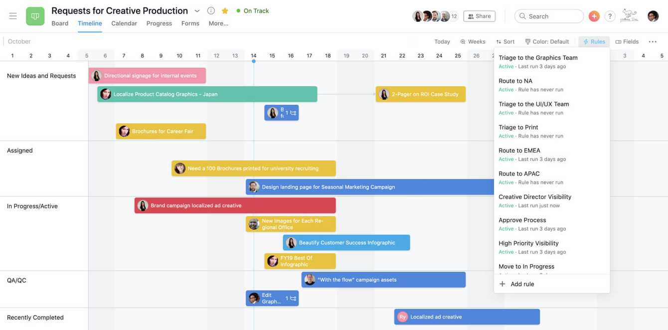 Asana workflow