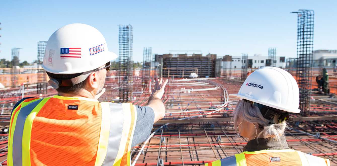 Worker on construction site