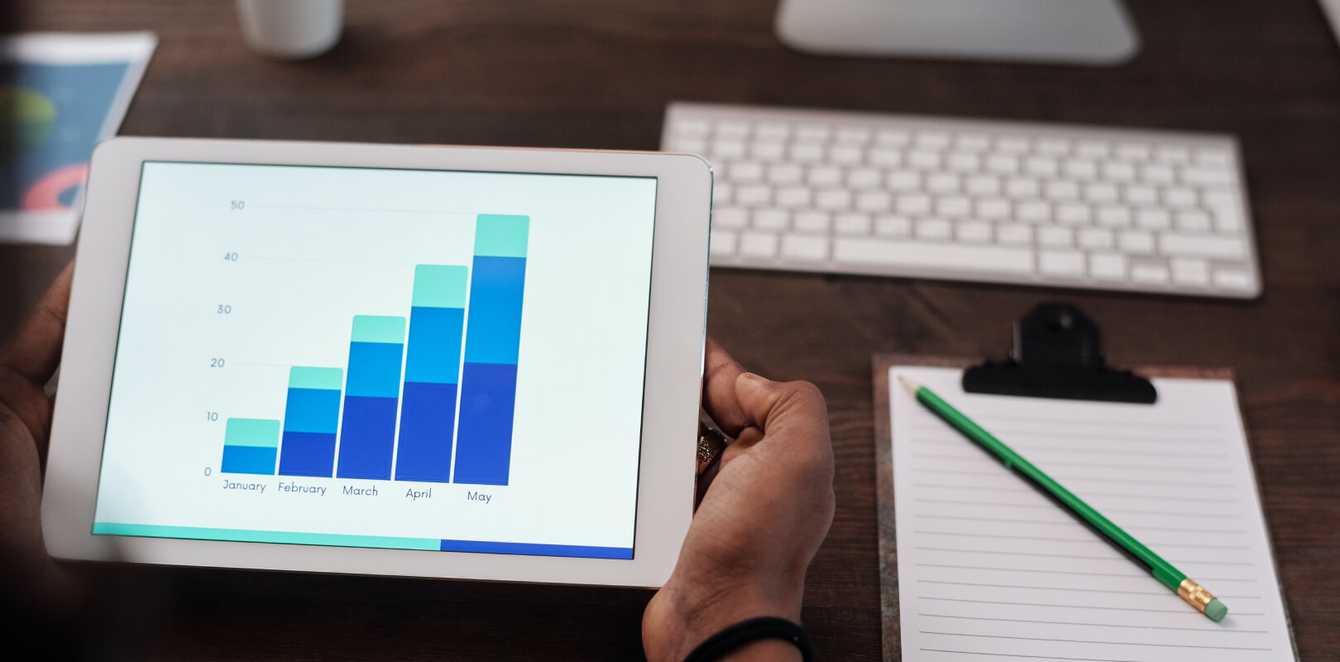 Viewing chart on a tablet device