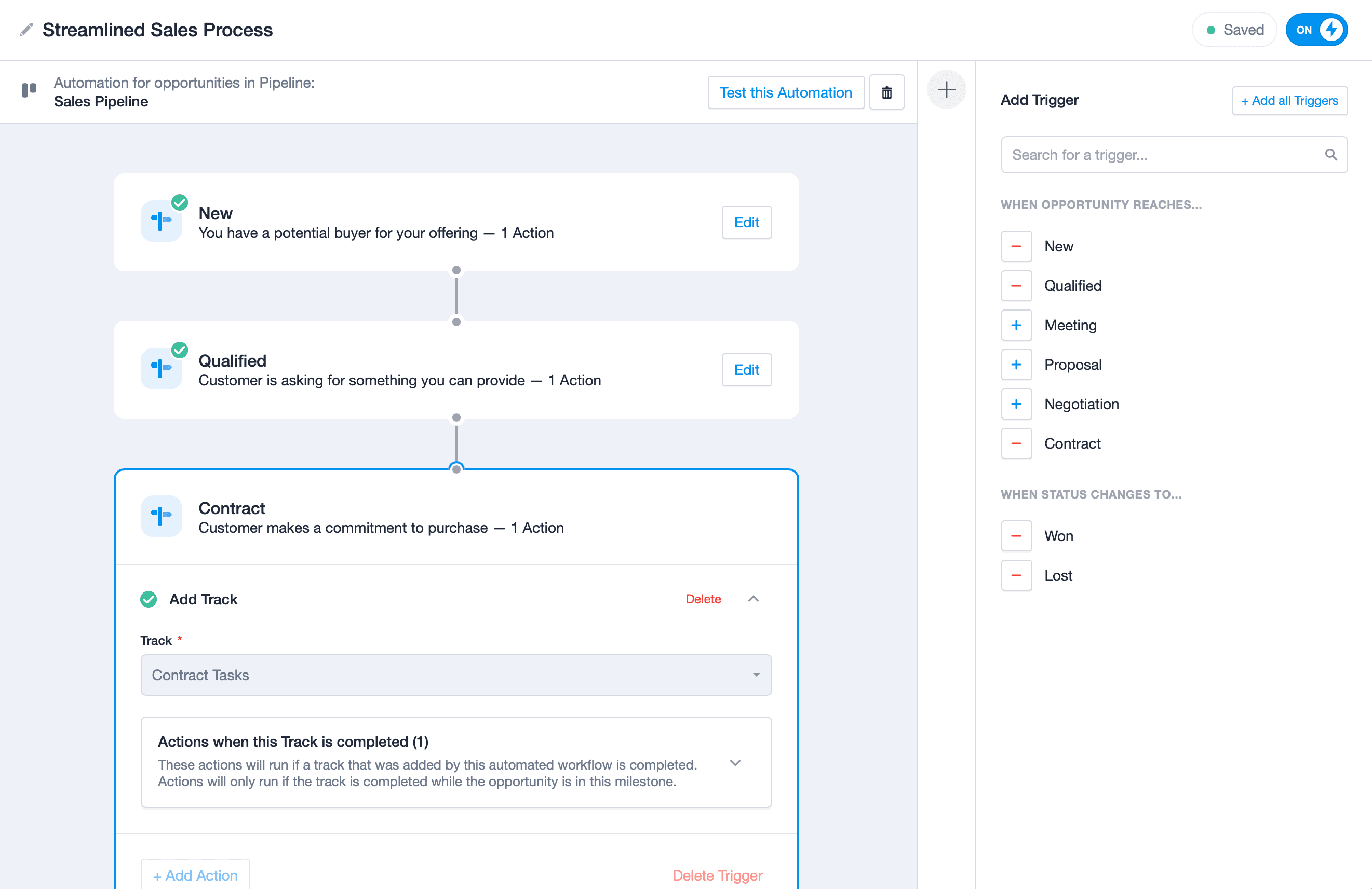 example of a complete workflow automation